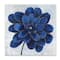 Stupell Industries Modern Deep Blue Floral Carnation Flower Petal Outline,12" x 12"